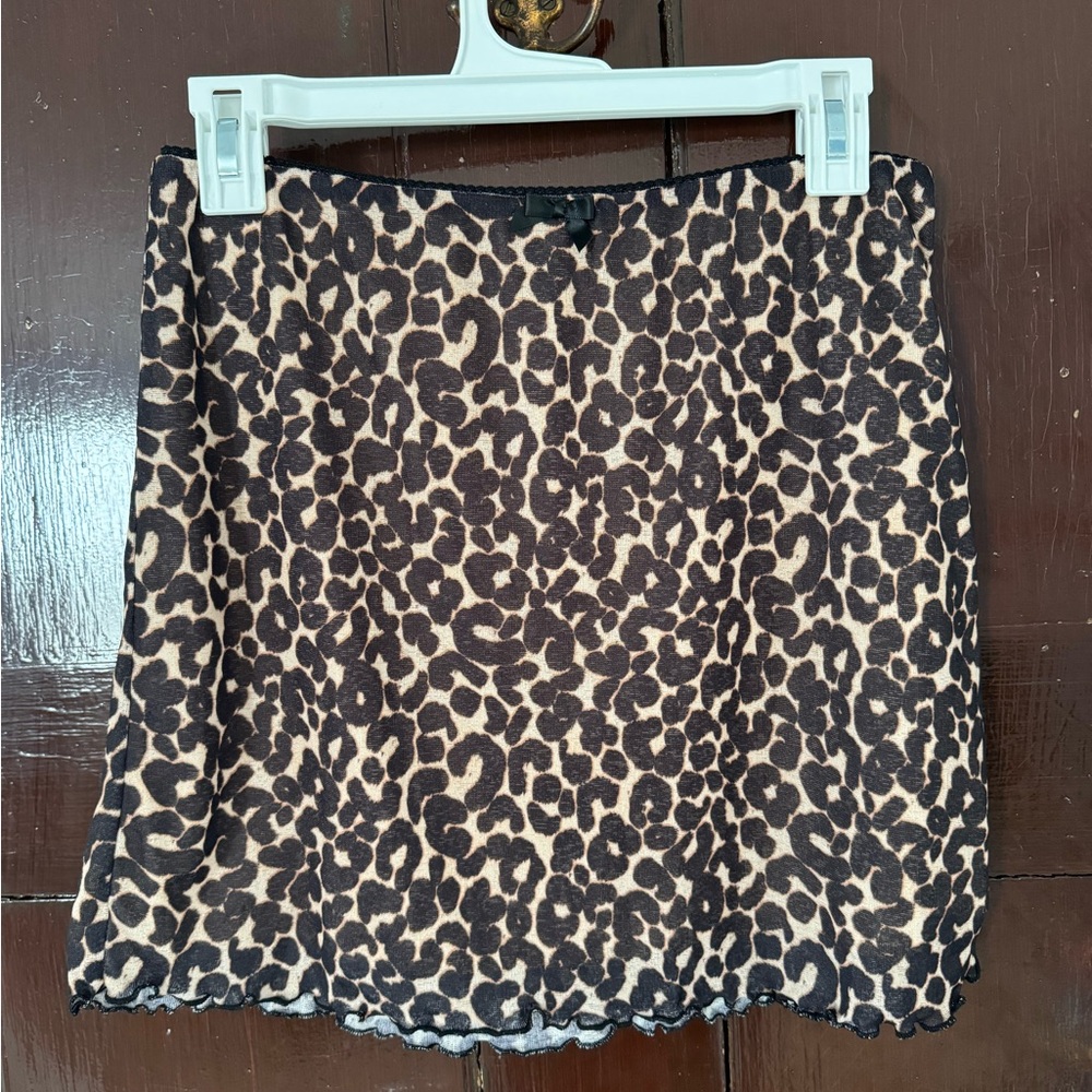 WILD FABLE cheetah mini skirt